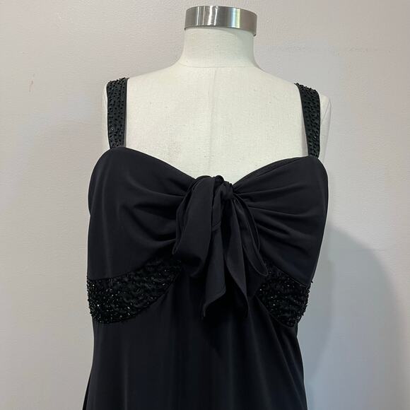 Studio 1940 Black Maxi Evening Gown Whimsigoth Plus Size 18W - Picture 4 of 8